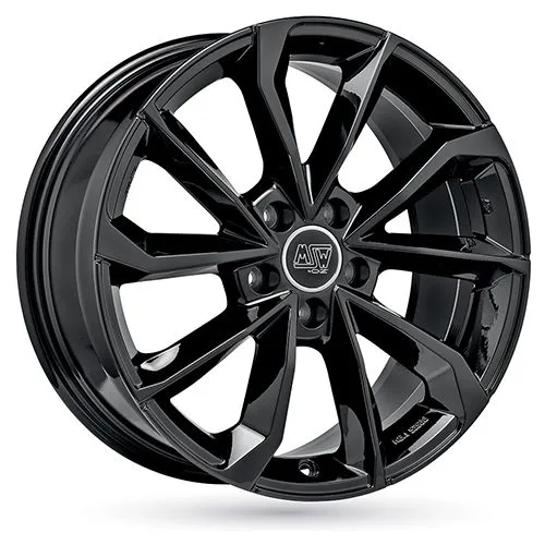 MSW 42 Gloss Black 8x18" ET42 Alufelgen - Hochwertige 18 Zoll Alufelgen mit Doppelspeichen-Design in glänzendem Schwarz, ideal für sportliche Fahrzeuge und optimale Fahrdynamik.