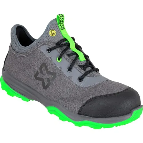WÜRTH MODYF Sicherheitsschuhe S3 Ecofresh ESD in grau grün - Arbeitsschuhe für Herren und Damen - metallfrei & wasserabweisend - in der Größe 40