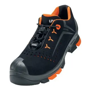 uvex Halbschuhe S1P 65011 schwarz/orange, Weite 10, Größe 42 - Arbeits- & Schutzkleidung mit innovativer Dämpfung und ergonomischer Passform für maximale Performance und Sicherheit im Arbeitsalltag.