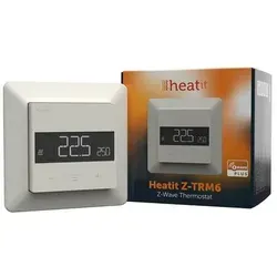 Heatit Z-TRM6 Thermostat Z-Wave 800 Serie - Weiß RAL 9010 - Intelligenter Thermostat für elektrische Heizungen mit benutzerfreundlicher Steuerung. Dank ZeroX-Technologie lange Lebensdauer und Echtzeit-Leistungsüberwachung. Ideal für moderne Smart-Home-Lösungen.