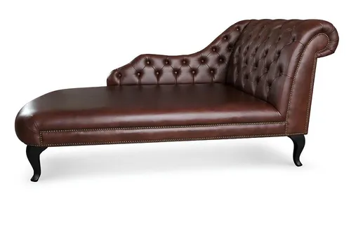 Chesterfield Chaise Lounge Liege - Sofa im klassischen Chesterfield Design, aus hochwertigem Leder, ideal für entspannte Stunden in Ihrer Lounge.