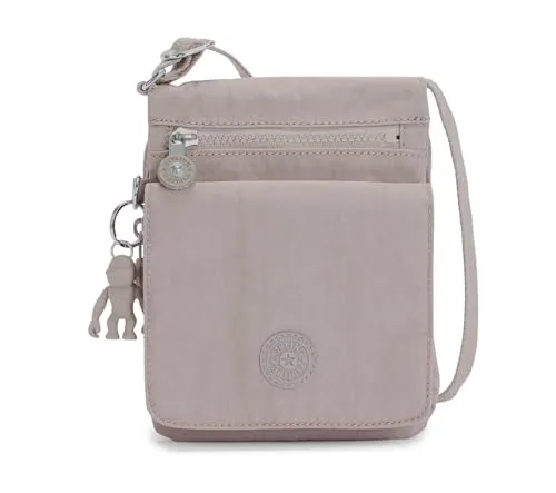 Kipling NEW ELDORADO Kleine Umhängetasche, Grey Gris (Grau) - Messenger-Bag aus 100% Polyamid, wasserabweisend und leicht mit nur 0.18kg, ideal für den täglichen Gebrauch.