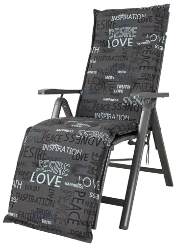 KETTtex Sesselauflage Relaxliege Florence 0575 - Sessel-Erhöhung mit 100% Baumwolle, verstellbare Haltebänder für perfekten Sitzkomfort und ideal für Relaxsessel und -liegen.