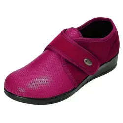 Fly Flot Damen Kletthausschuh bordo - Zubehör für Schuhe, mit herausnehmbarer Sohle und Antishock-Ausstattung für optimalen Komfort und Dämpfung bei jedem Schritt.