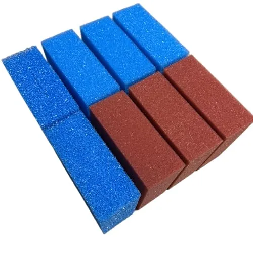 KH Biotec Ersatzschwamm Set für Oase Biotec 18 / Screenmatic 60000 - Gartenteichfilter mit 2 groben blauen und 3 feinen roten Schwämmen. Hochwertige Qualität, langlebig und einfach zu reinigen. Ideal für optimale biologische Filtereigenschaften.
