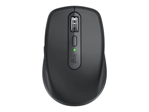 Logitech MX Anywhere 3S Compact Schwarz - Leise, ergonomische Multi-Device-Maus mit 8.000 dpi, ideal für mobiles Arbeiten und umweltfreundlich