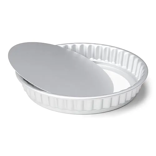 patisse Professional Quicheform mit losem Boden - Ø 26 cm - Silbern - Hochwertige Quicheform aus Aluminium ohne Antihaftbeschichtung. Ideal für perfekte Quiches und Tartes, die beim Backen gleichmäßig garen. Perfekt für kreative Backideen in der Kategorie Kuchen- & Quichebackformen.