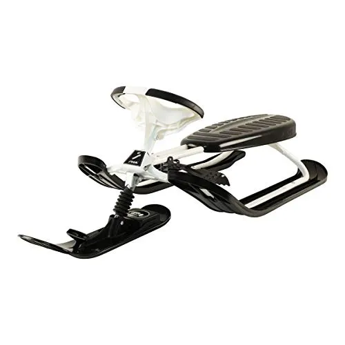 STIGA Snowracer Supreme GT – Lenk Schlitten mit Curve Ski System - Bobs für die ganze Familie, ausgestattet mit einem innovativen Curve Ski System für bessere Kontrolle und Stoßdämpfer für mehr Komfort auf unebenen Pisten. Tragkraft bis 90 kg.
