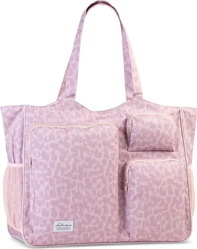 fabrizio XXL-Badetasche *altrosa - Geräumige Badetasche im A4-Format mit praktischen Reißverschlussfächern und seitlichen Netzfächern. Ideal für den täglichen Einsatz und perfekt für unterwegs.