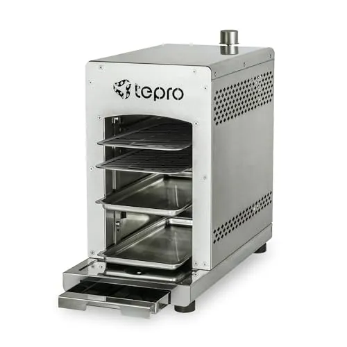 tepro Steakgrill Toronto - Keramik-Infrarotbrenner mit 3 kW, 800 Grad in nur 90 Sekunden, ideal für Terrasse und Camping