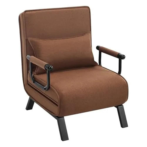 Woltu Schlafsofa 3 in 1 mit Bettfunktion - Sofa, Schlafsessel und Gästebett in einem! Mit verstellbarer Rückenlehne und abnehmbarem Kissen, ideal für Gäste und platzsparend.