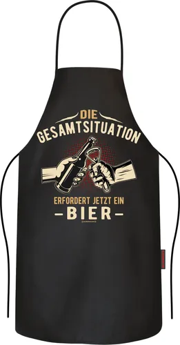 Bier - Gesamtsituation - Grillschürze Einheitsgrösse 100% Baumwolle