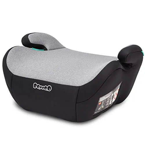 BooBoo Kindersitzerhöhung Safety Madrid - Kindersitzerhöhung für Autos, geeignet für Kinder von 7 bis 12 Jahren (125-150 cm), sicher mit 3-Punkt-Gurt und leichtem Design für einfache Handhabung.