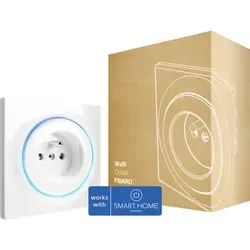 Fibaro Walli Outlet Typ E intelligente Steckdose FIBEFGWOE-011 mit Repeaterfunktion weiß - Kompatibel mit SMART HOME by hornbach