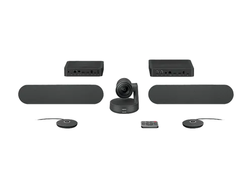 Logitech Rally Plus - Ultra-HD ConferenceCam - Webcam mit herausragender Bildqualität, ideal für professionelle Videokonferenzen und Team-Meetings.