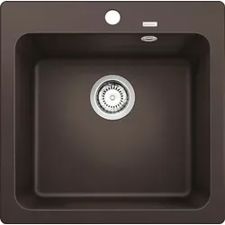 Blanco NAYA 5 Spüle 515 x 510 mm cafe 526585 - Sanitäranlagen & Zubehör, hitzebeständig bis 280° und aus reinigungsfreundlichem Silgranit PuraDur für langlebige Nutzung.