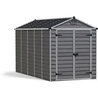 Canopia by Palram Gerätehaus Skylight 6x12 - Metall Geräteschuppen - Robustes Gerätehaus aus witterungsbeständigem Metall mit UV-Schutz und Anti-Rutsch-Boden, ideal für die sichere Aufbewahrung von Gartenwerkzeugen.