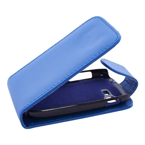 Mobilfunk Krause - Flip Case Etui Handytasche Tasche Hülle für Samsung GT-S5310 / S5310 (Blau)