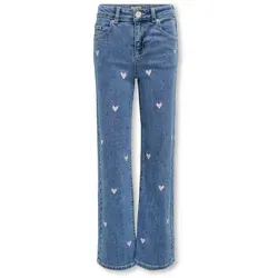 ONLY Girl Jeans mit weitem Bein KMGJUICY – Trendy und Bequem - Stylische Jeans mit weitem Bein für einen lässigen Look. Hergestellt aus 98% Baumwolle und 2% Elasthan für optimalen Tragekomfort und Bewegungsfreiheit.
