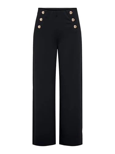 ONLY Onltilda Life 6-Button Pants JRS Noos - Modische Hose von Only für Jugendliche, normal geschnitten mit stylischen Knöpfen für einen trendigen Look.