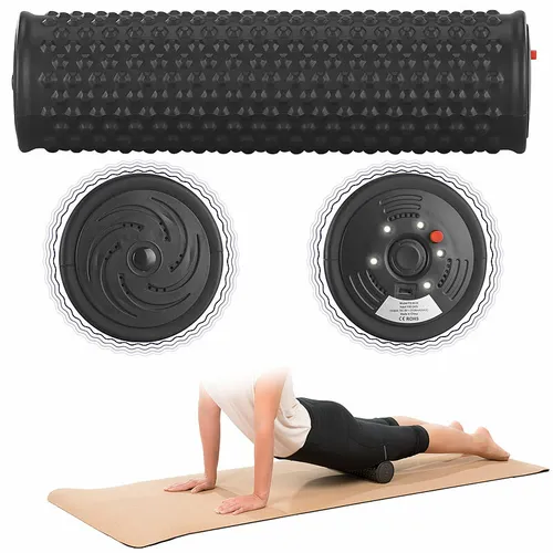 PEARL sports Massagerolle: Elektrische Faszienrolle mit 5-stufiger Vibration - Faszienrollen für effektive Muskel-Stimulation • Mit 5 Vibrations-Intensitäten für eine individuell anpassbare Massage • Ideal zur Regeneration nach dem Training und zur Anwendung zu Hause.