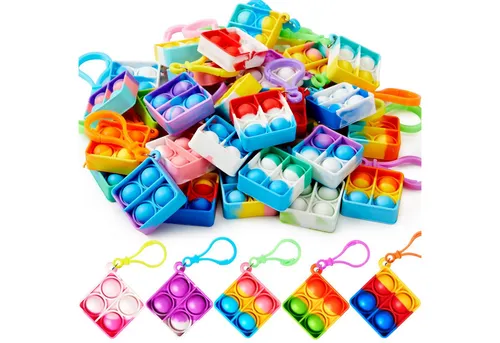 JOYIN Schlüsselanhänger Set JOYIN 30 Stück(Rund) Mitgebsel Kindergeburtstag Mini-Fidget-Spielzeug (30-tlg)