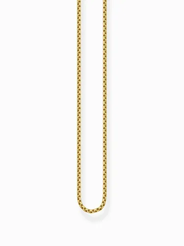 THOMAS SABO Collierkettchen Venezianerkettengliederung 1,0 mm - Elegante Venezianerkette aus 925er Sterlingsilber, vergoldet und handgefertigt. Perfekt für jeden Anlass – ob Büro, Urlaub oder Feier. Ein ideales Geschenk!