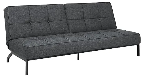 ebuy24 Schlafsofa Perugia - Grau - Sofa für das Wohnzimmer, stilvoll und funktional. Hochwertige Materialien sorgen für Langlebigkeit und Komfort.