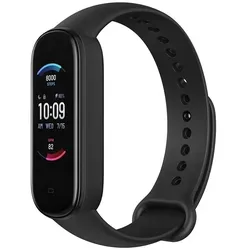 Amazfit Band 5 Smart Band - Fitness-Armband schwarz - Smartwatch für Fitness und Gesundheit, mit 24/7 Herzfrequenzüberwachung, Blutsauerstoffmessung und 15 Tagen Akkulaufzeit. Wasserdicht bis 5 ATM, ideal für Schwimmen und Outdoor-Aktivitäten.