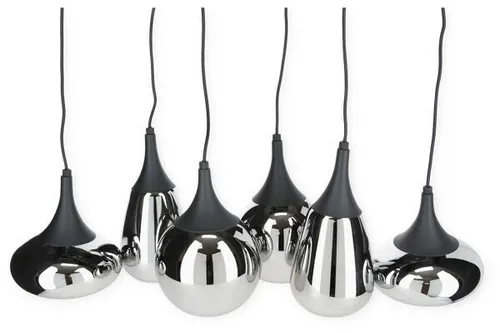 Trio Lumina Pendelleuchte, 40W, 6 x E14, schwarz-chrom (317000632)