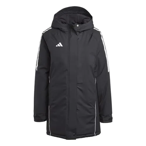 adidas Performance Tiro 24 Winterjacke Damen schwarzweiss L (42-44) - Trainingsbekleidung mit Kapuze, ideal für kalte Tage und sorgt für optimalen Komfort beim Sport.