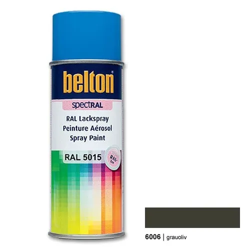  Belton Ral Spray 6006 grauoliv 400 ml Sprühdose hochglanz 13,63€/L