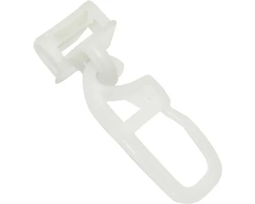 Klickgleiter Maxi mit Faltenlegehaken für 6 mm Laufkanal - 20 Stk. - Praktische Gardinengleiter aus robustem Kunststoff, ideal für eine einfache Montage und perfekten Faltenfall Ihrer Gardinen.