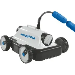 Poolstar Poolrunner S63 - Elektrischer Poolsauger für saubere Pools bis 18 m² - Poolzubehör: Der Poolstar Poolrunner S63 reinigt effizient Pools bis 18 m² und sorgt für kristallklares Wasser ohne Mühe.