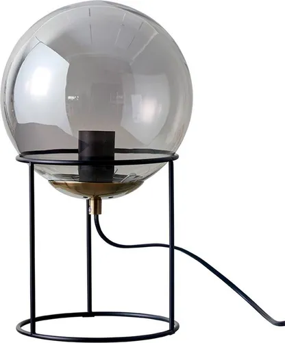 Moon Tischleuchte Smoked Glass - 34 cm - Die Moon Tischleuchte im modernen Design mit mattem Opalglas sorgt für stimmungsvolle Beleuchtung. Mit nur 20 cm Durchmesser ist sie ideal für kleine Räume und schafft eine gemütliche Atmosphäre in jedem Zuhause.