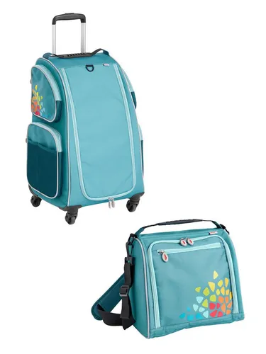 Haba Kinderkoffer Schranktrolley mit 4 Rollen und Trolleytasche - Der Haba Kinderkoffer Schranktrolley vereint praktischen Stauraum und Mobilität. Mit 4 drehbaren Rollen und einer passenden Trolleytasche ist er perfekt für kleine Abenteurer und sorgt für Ordnung auf Reisen.
