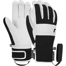 REUSCH Damen Handschuhe Explorer Pro R-TEX PCR Lady - Skihandschuhe mit nachhaltigen Materialien: PFC-freies Softshell und biologisch abbaubare PrimaLoft Isolation bieten Komfort und Leistung für umweltbewusste Wintersportler.