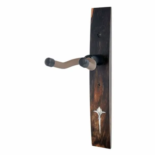 Taylor Ebony Guitar Hanger Nouveau - Gitarren Wandhalter aus hochwertigem Ebenholz mit eleganter Noveau Acryl Einlage; inklusive Montage Hardware für einfache Installation.