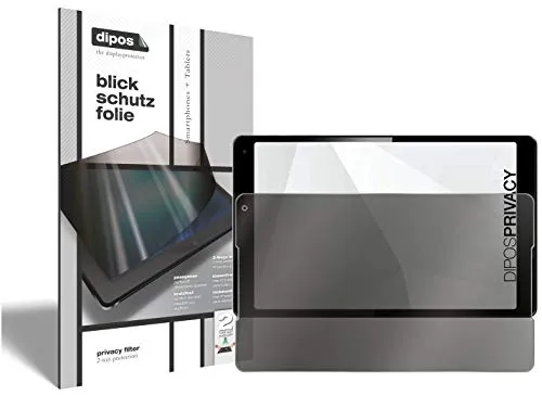 dipos I 2-Wege Blickschutzfolie kompatibel mit Vodafone Tab Prime 7 (Im Querformat) I Sichtschutz-Folie Display-Schutzfolie Privacy-Screen - Schützt gegen seitliche Blicke