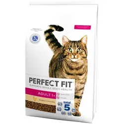 PERFECT FIT Adult Trockenfutter für Katzen - Huhn, 7 kg - Katzenfutter für gesunde Haut & Fell, unterstützt mit Zink, Taurin und Vitaminen die Abwehrkräfte. Optimale Gewichtskontrolle dank maßgeschneidertem Protein- und Energiegehalt.