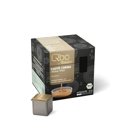 Qbo Caffè Jabana Yirga - 27 Kapseln - Intensität: 3/10 - Genießen Sie Qbo Caffè Jabana Yirga - 27 Kapseln mit hocharomatischem Geschmack und Jasminblütennoten. Ideal für den täglichen Kaffeegenuss. Verpackt unter Schutzatmosphäre für optimale Frische.