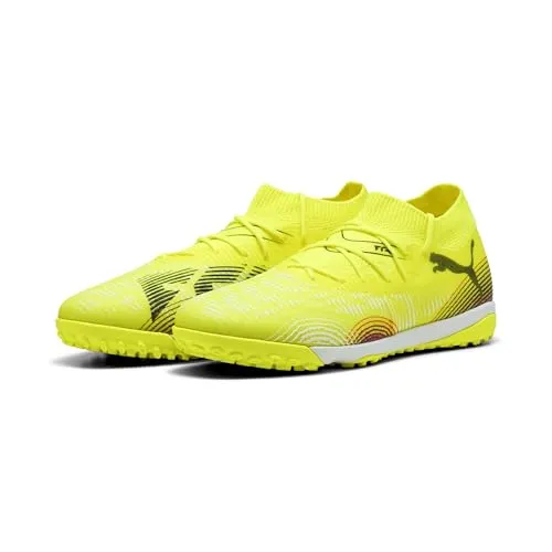 PUMA Unisex Future 8 Match TT Fussballschuh - Yellow ALERT Black-Sun Struck, 46 EU - Fußballschuhe mit GripControl Technologie für exzellente Ballkontrolle und einem stabilen Halt durch das Mittelfuß-Stützband. Ideal für Indoor-Spieler, dank abriebfester Gummi-Laufsohle.