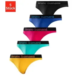 Bruno Banani String 5er-Pack - Slips & Strings mit Webbund im trendigen Farbverlauf. Weiche, elastische Qualität für optimalen Tragekomfort.