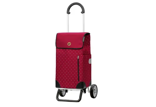 Andersen Einkaufstrolley Scala Shopper Plus Sofia rot, klappbare Ladefläche, belastbar bis 30kg, wasserabweisend