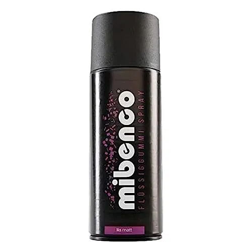 mibenco 71424008 Flüssiggummi Spray/Sprühfolie, Lila Matt, 400 ml -Schutz für Oberflächen und zum Felgen lackieren