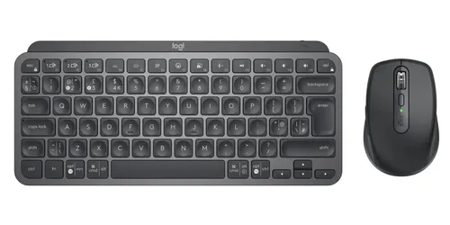 Logitech MX Keys Mini Combo for Business - Maus-Tastatur-Set mit Bluetooth-Konnektivität, ideal für effizientes Arbeiten im Büro oder Home Office, kompakte Mini-Tastatur mit englischem QWERTY-Layout.
