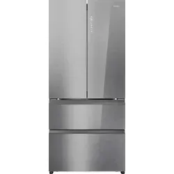 HAIER HFR7819ENGC FD 90 SERIE 7 French Door Kühlschrank - Kühlschrank mit 504 l Volumen und Iconic Glas Front, bietet innovative Easy Access Gefrierschubladen für optimalen Überblick und lange Haltbarkeit der Lebensmittel dank ABT PRO Technologie.