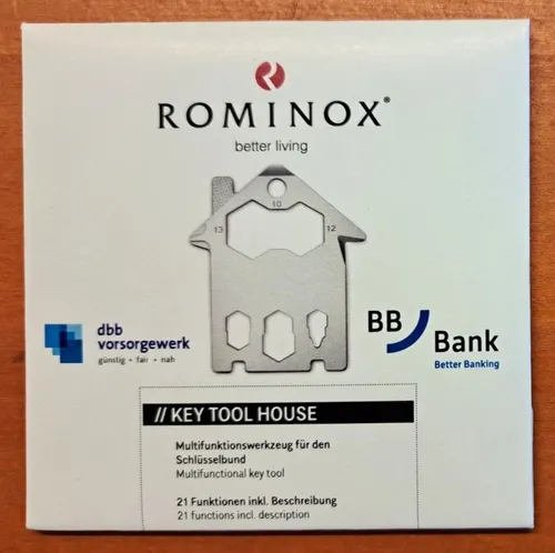 ⭐ROMINOX - Edelstahl kompaktes Multifunktionstool Haus mit 21 Funktionen-NEU/OVP