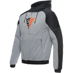 Dainese Daemon X Safety Hoodie Full Zip - Motorrad Fleecejacke für Herren - Stylische Motorradjacke aus atmungsaktivem Mesh-Gewebe mit Schulter- und Ellbogenprotektoren. Ideal für sicheres Fahren und optimalen Komfort.