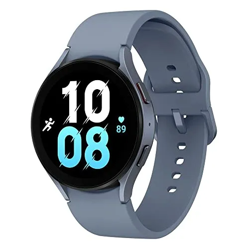 Samsung Galaxy Watch 5 (44mm) LTE - Smartwatch und Fitness Tracker in Blau - Smartwatch mit modernem Aluminiumdesign und robustem Saphirglas, bietet präzises Tracking, Schlafcoaching und Zugriff auf Google WearOS für eine Vielzahl von Apps.